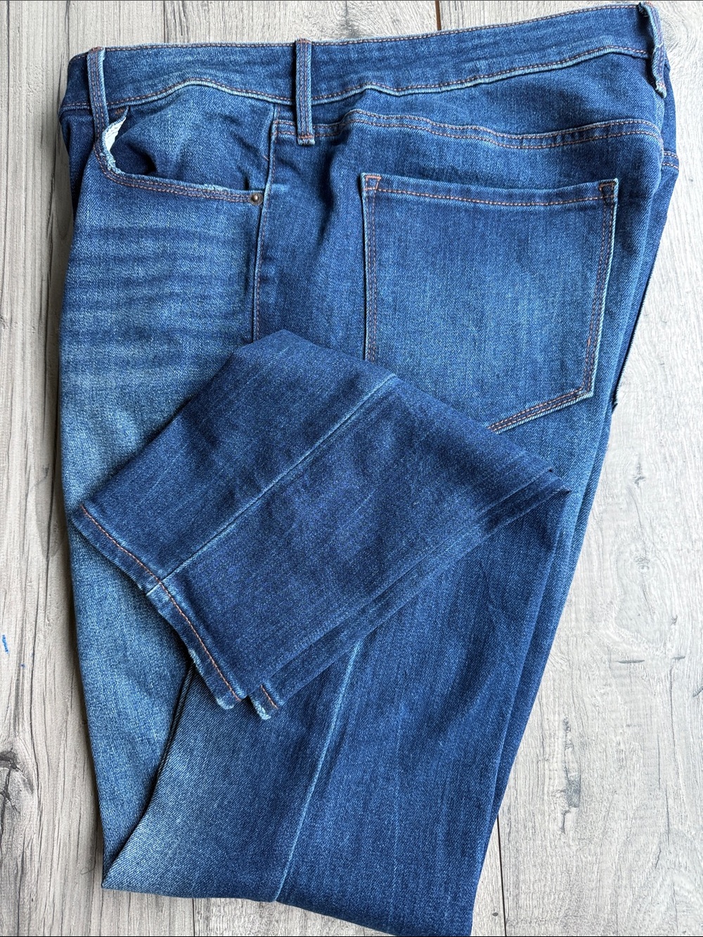 Old Navy women's pop icon skinny mid rise 14 tall Blue Denim Jeans
